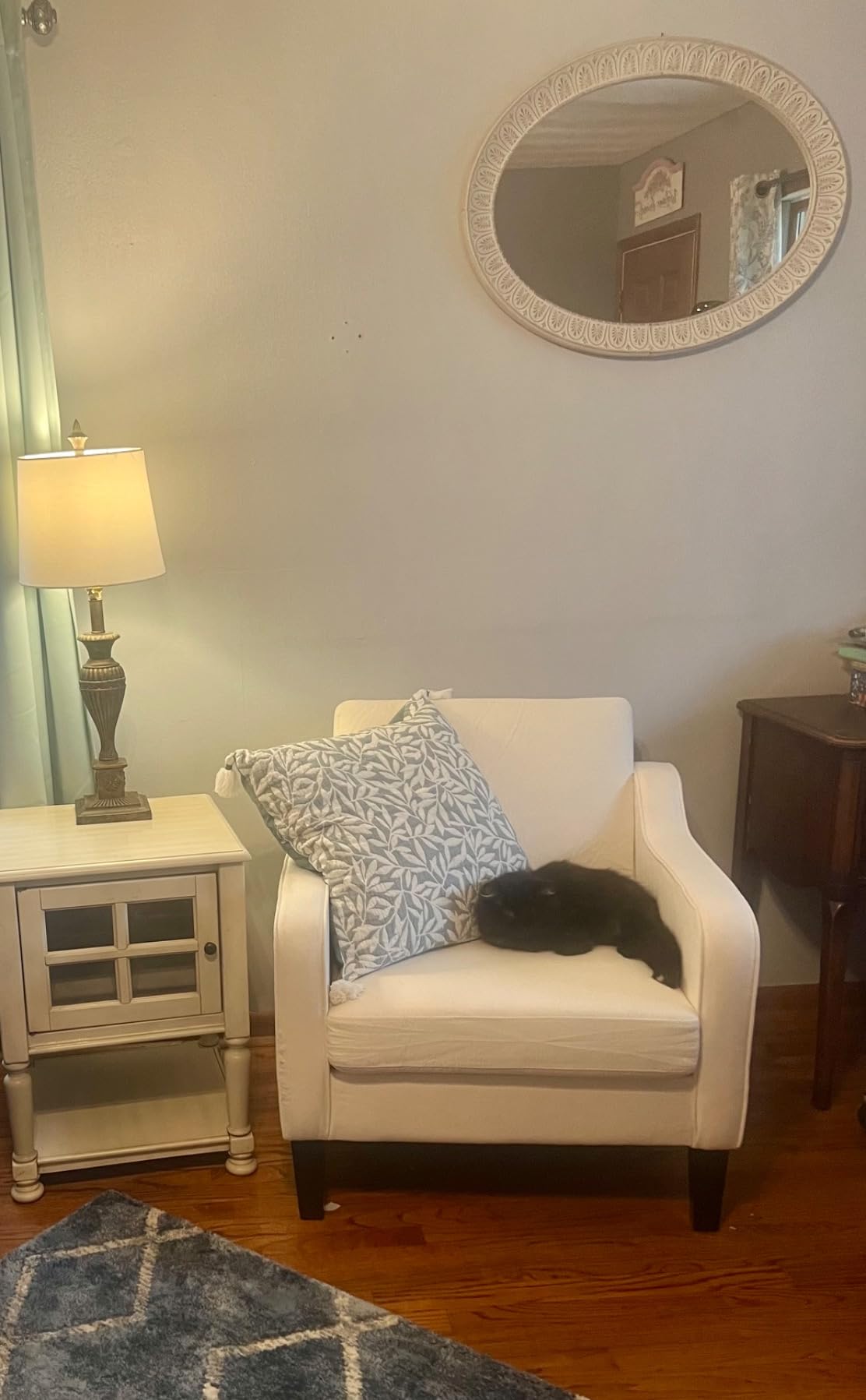 VINGLI Accent Chairs for Living Room Mid Century Modern Chair Sofa Chair Upholstered Arm Chair with Scooped Arms for Bedroom, Apartment, Office, Studio, Waiting Room, Play Room customer photo 2