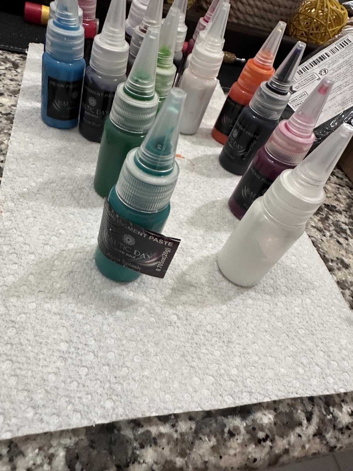BALTIC DAY 24 Colors Epoxy Resin Pigment Paste Set - 20g Each, Highly Concentrated Opaque Resin Dye for Epoxy, Deep Pour, Casting, Jewelry, Coasters, Tumblers & Resin Art customer photo 1