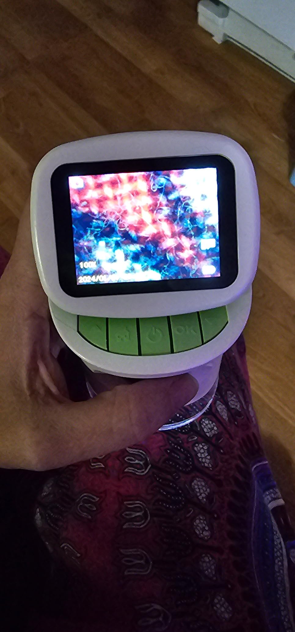 Kids Handheld Digital Microscope with Screen: STEM Science Kit Gift Toys | for Boys Girls Ages 4-12, Detachable Stand, 1000X Magnification, 4K Display, 32GB SD Card Included for Photos and Videos customer photo 2