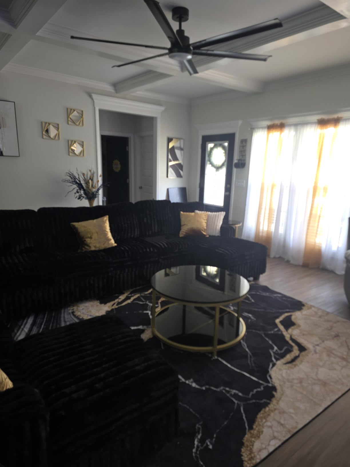 Belffin Plush Corduroy Modular Sectional Sofa with Pull Out Bed Convertible Small Sectional Corner Couch for Living Room Beige Couch customer photo 2