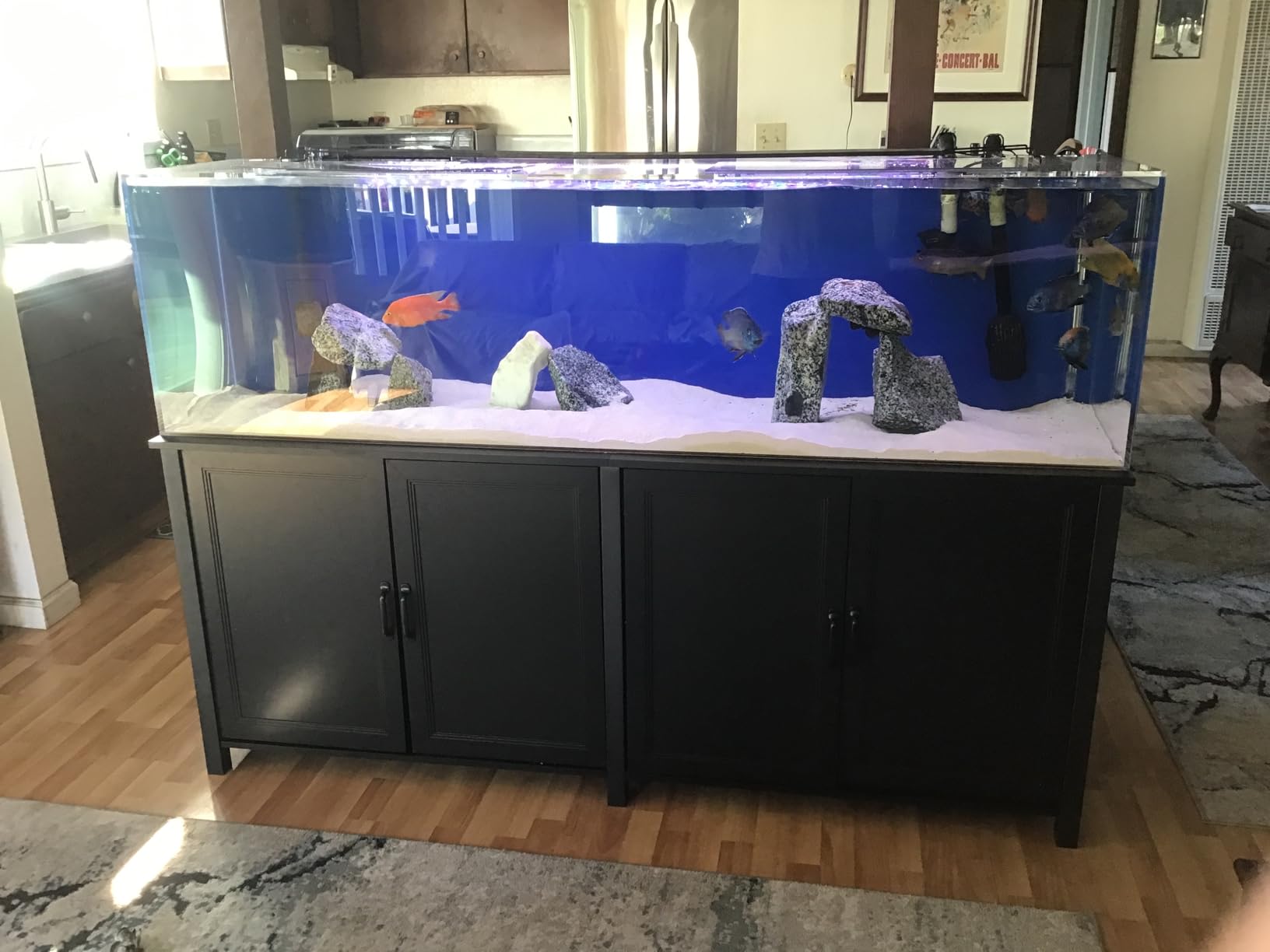 GDLF 100-150 Gallon Large Fish Tank Stand, Furniture-Style Aquarium Stand | 60