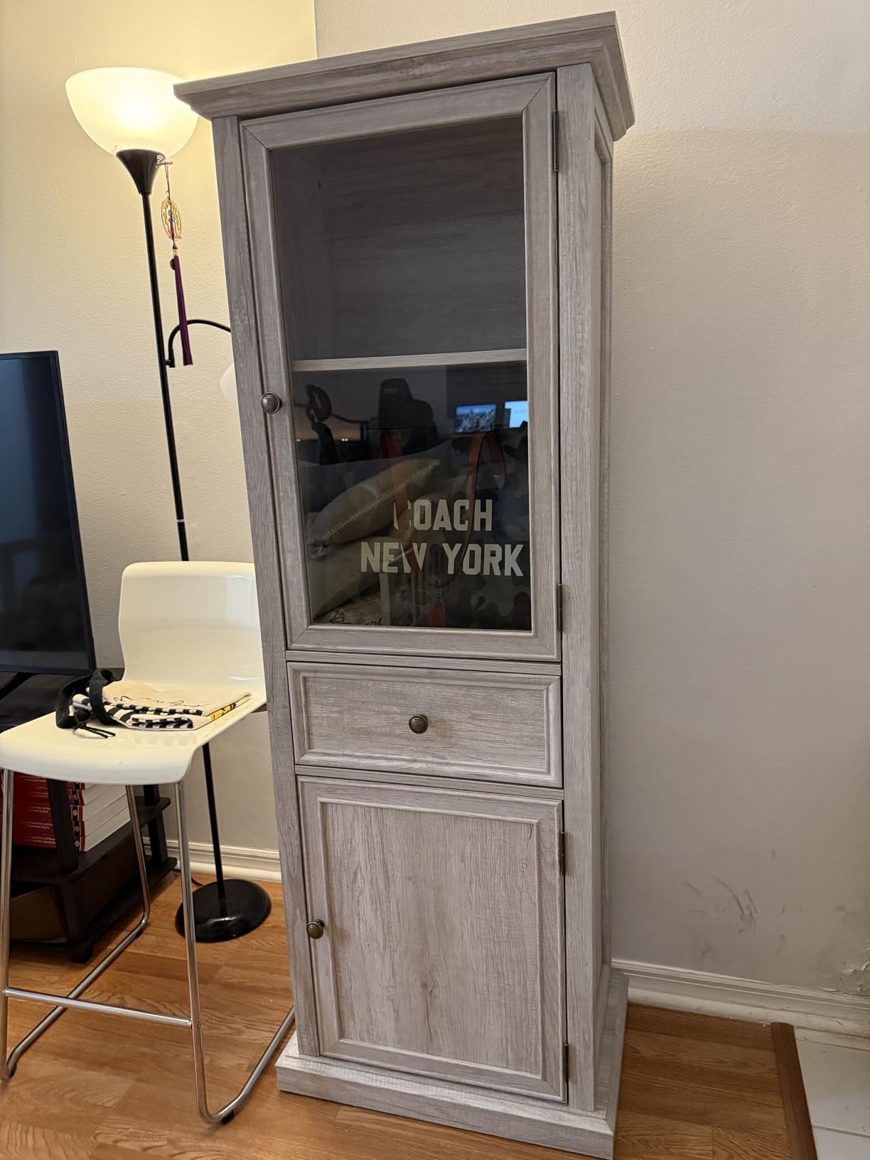 Tall Bookcase with Glass Doors, 63
