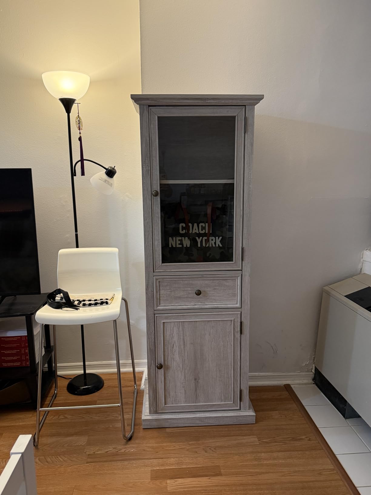 Tall Bookcase with Glass Doors, 63
