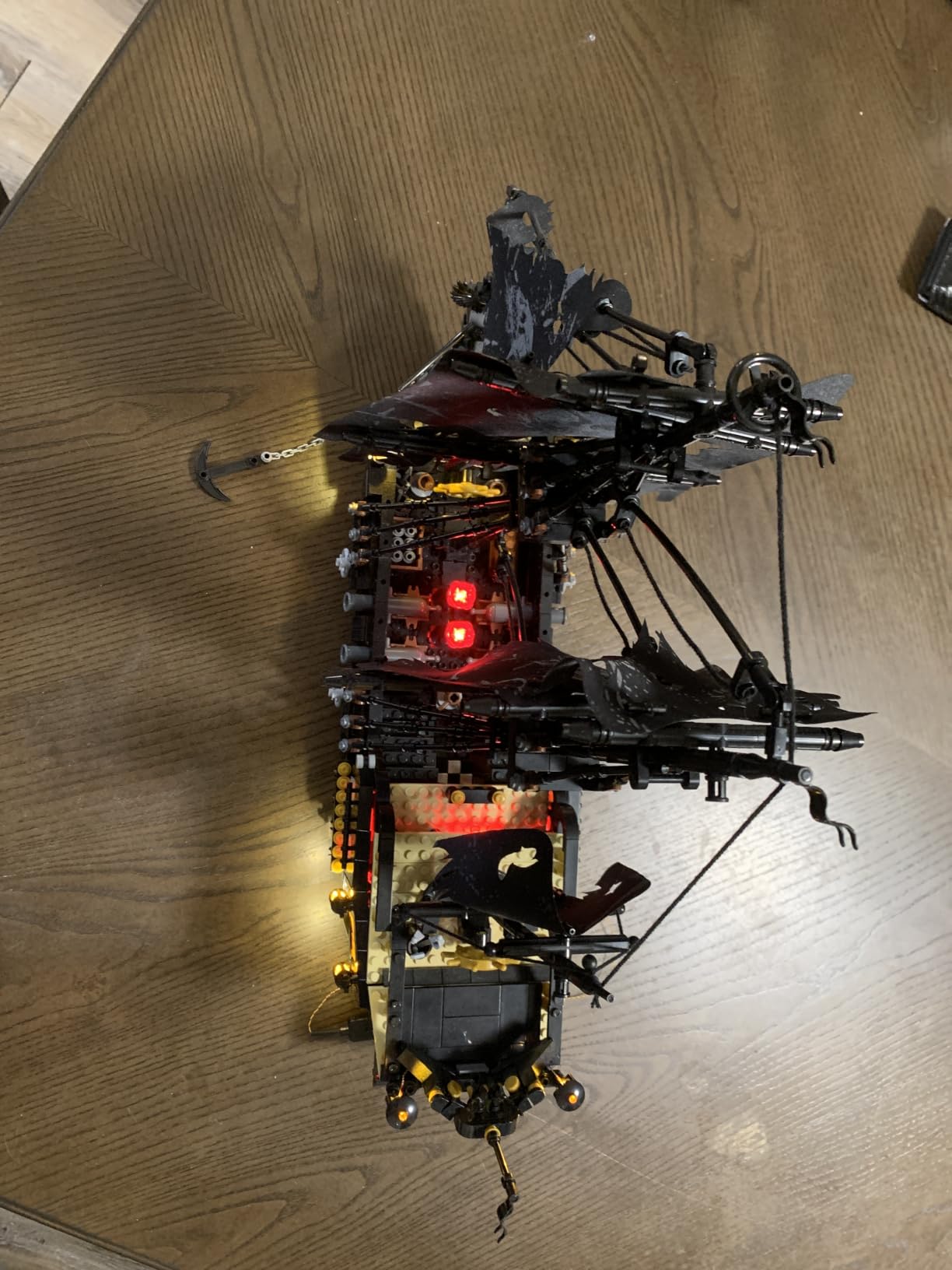 JMBricklayer Black Pirate Ship Model Building Set with Lights for Adults | Pirate Ship Model Boat Kit 40002 customer photo 1