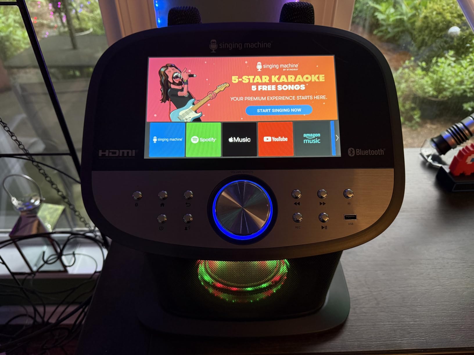 Singing Machine Karaoke Machine Screen, WiFi, Music Apps, 2 Microphones | Portable Karaoke Speaker for Adults & Kids, Ideal for House Parties, Compatible with YouTube & Spotify customer photo 2