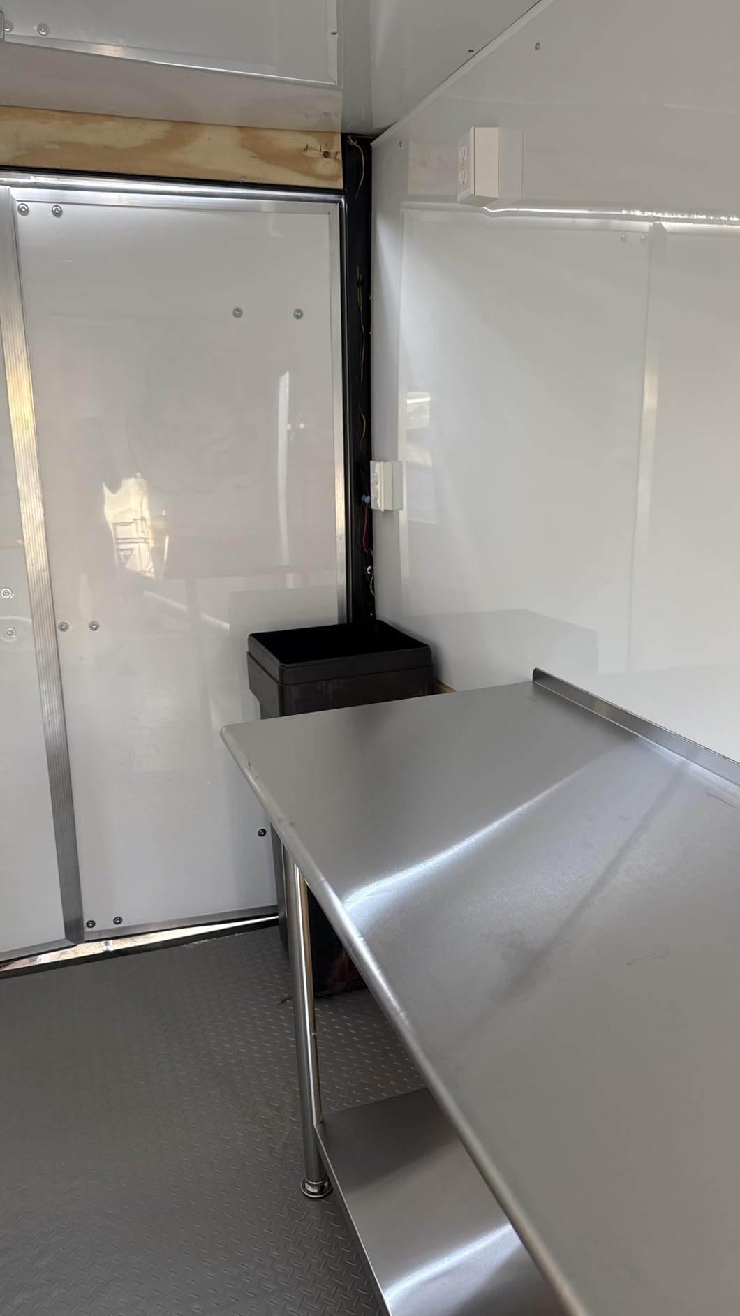 Atelicf NSF Stainless Steel Prep Table 24X48 inch with Backsplash | Commercial-grade table for restaurants, kitchens, food trucks, breweries, bars, garages, and outdoor BBQ customer photo 1