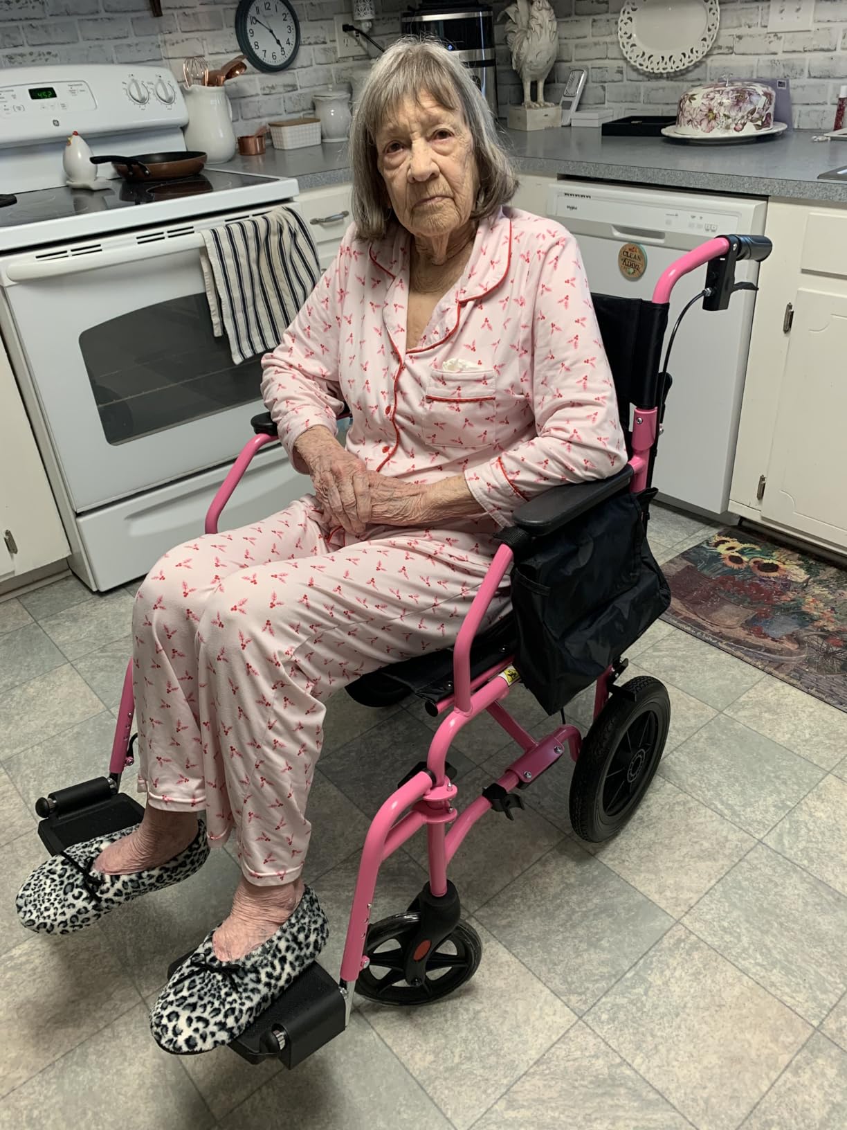 Platinum Health Hummingbird Ultra-Lightweight Foldable Transport Wheelchair with Handbrakes and 12-Inch Rear Wheels customer photo 2