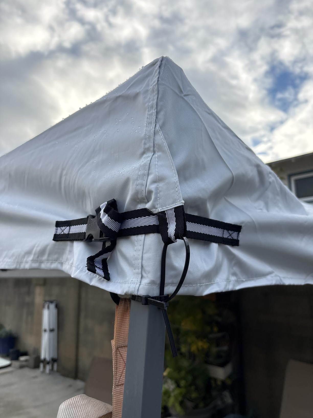 10x10ft Replacement Canopy Top with Air Vent, Waterproof & UV Protection Canopy Tent Top Cover for Straight Leg Canopy Frame - for Outdoor, Patio, Event, Trade Show (Khaki, 10x10ft) customer photo 2
