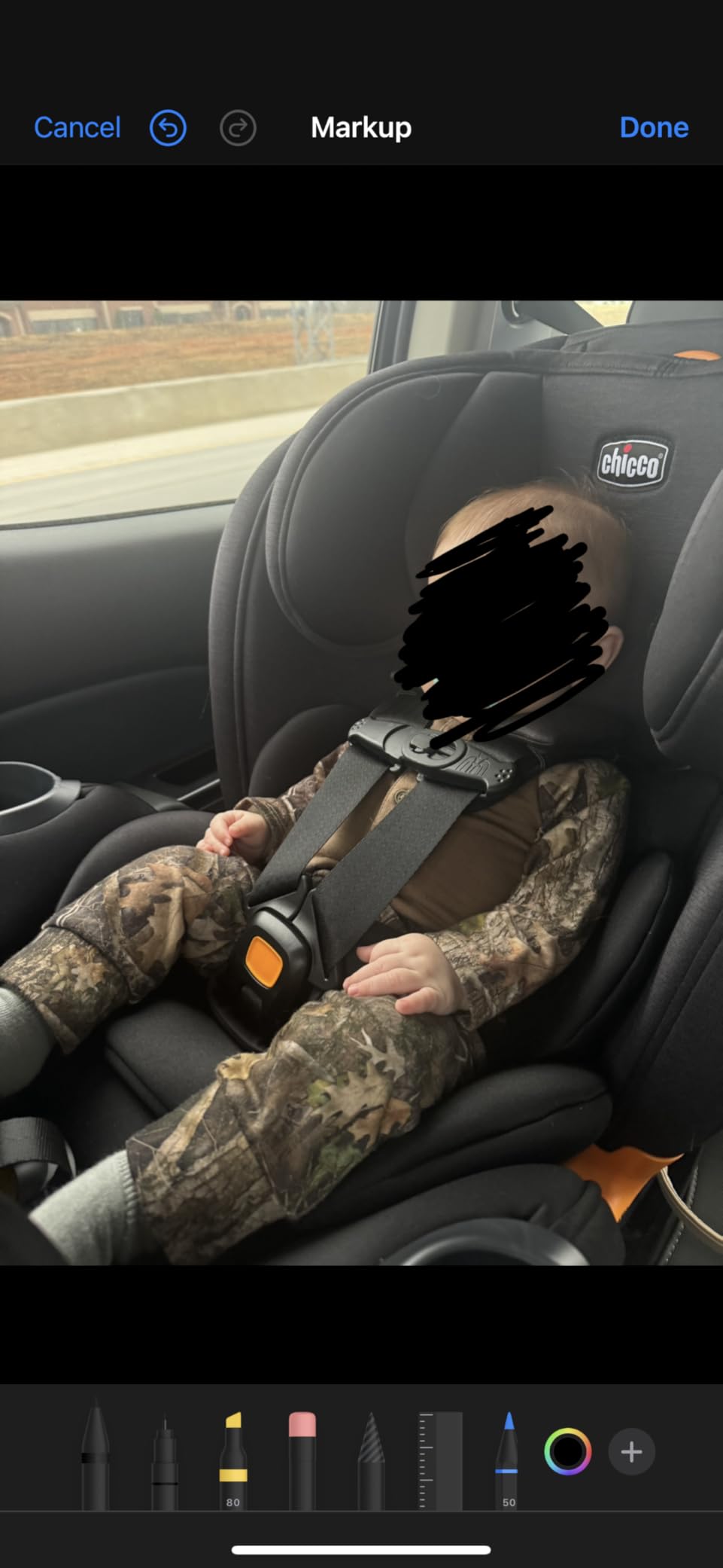 Chicco OneFit LX ClearTex All-in-One Booster Car Seat, LeverLock, Ebony/Black, convertible car seat, rear-facing 5-40 lbs, toddler car seat 26.5-65 lbs, booster 40-100 lbs, GREENGUARD Gold customer photo 2