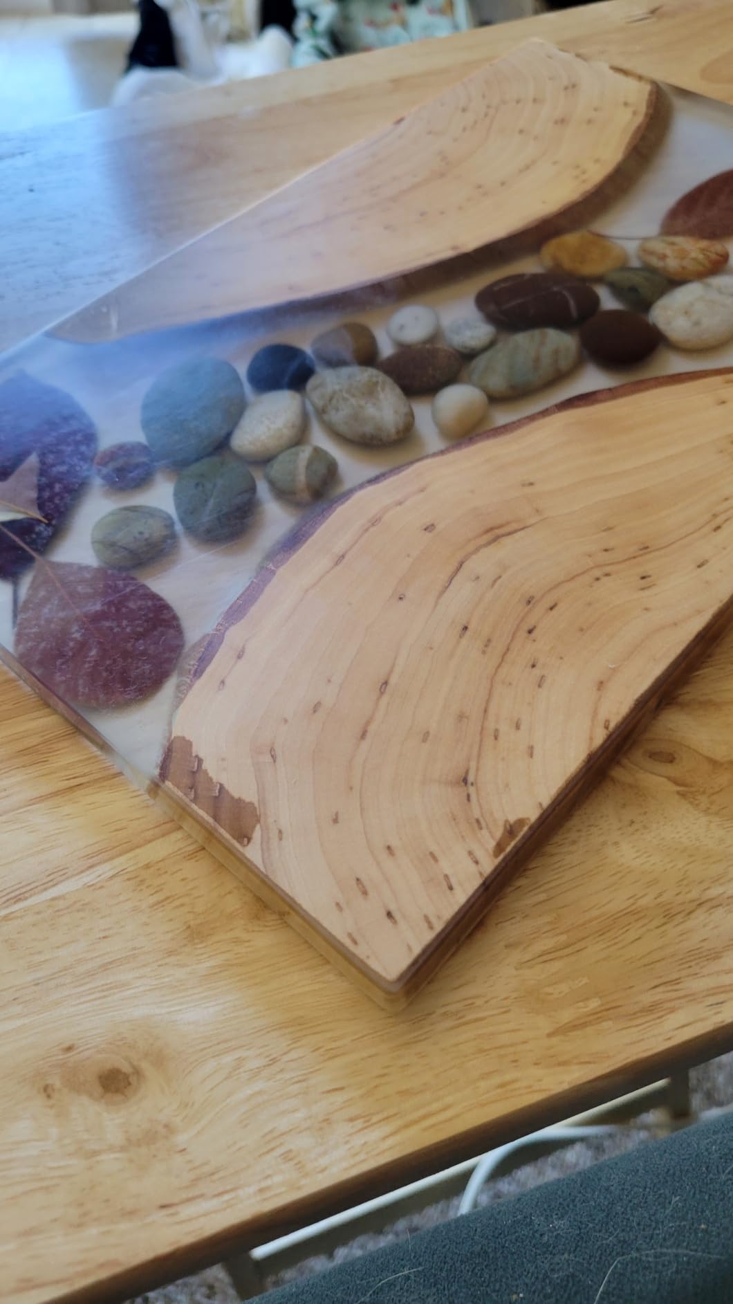 3 Pieces Reusable Epoxy Table Mold 19x11 inch &15.8x9.6 inches & 11.3x7.4 inches, Large Tray Mold, Rectangles Resin Molds for River Table, Tray, Coffee Side Table, Cutting Board, Charcuterie Board customer photo 1