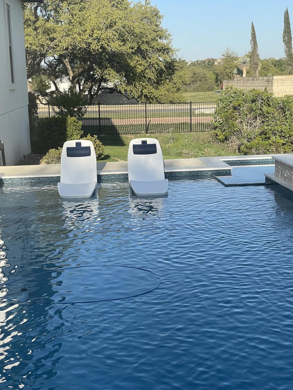 Tenjam Laylo in Pool Lounge Chairs for Sun Shelf Set of Two, Pool Chairs and Lounger for Tanning Ledge with Optional Risers that Support up to 22