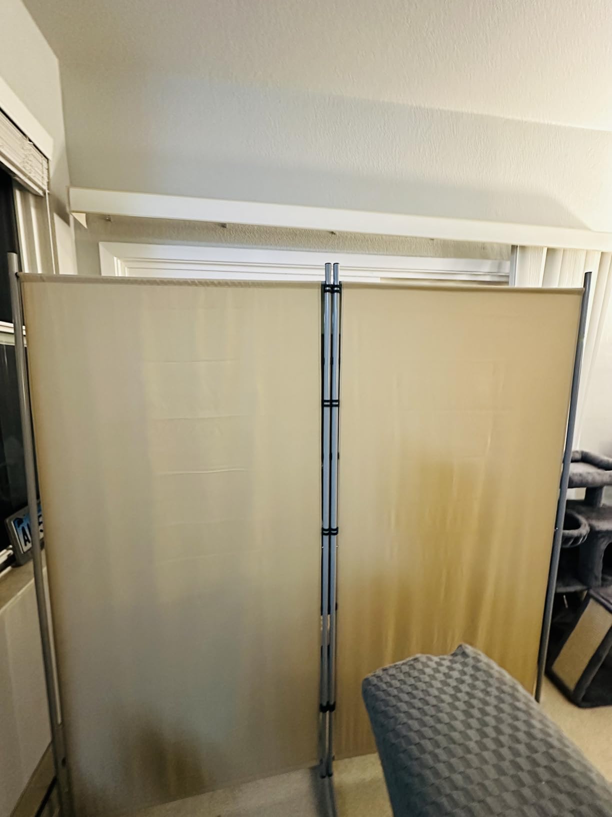 RANTILA 4 Panel Room Divider, 6 FT Folding Privacy Screen with Wide Feet, Freestanding Partition customer photo 1