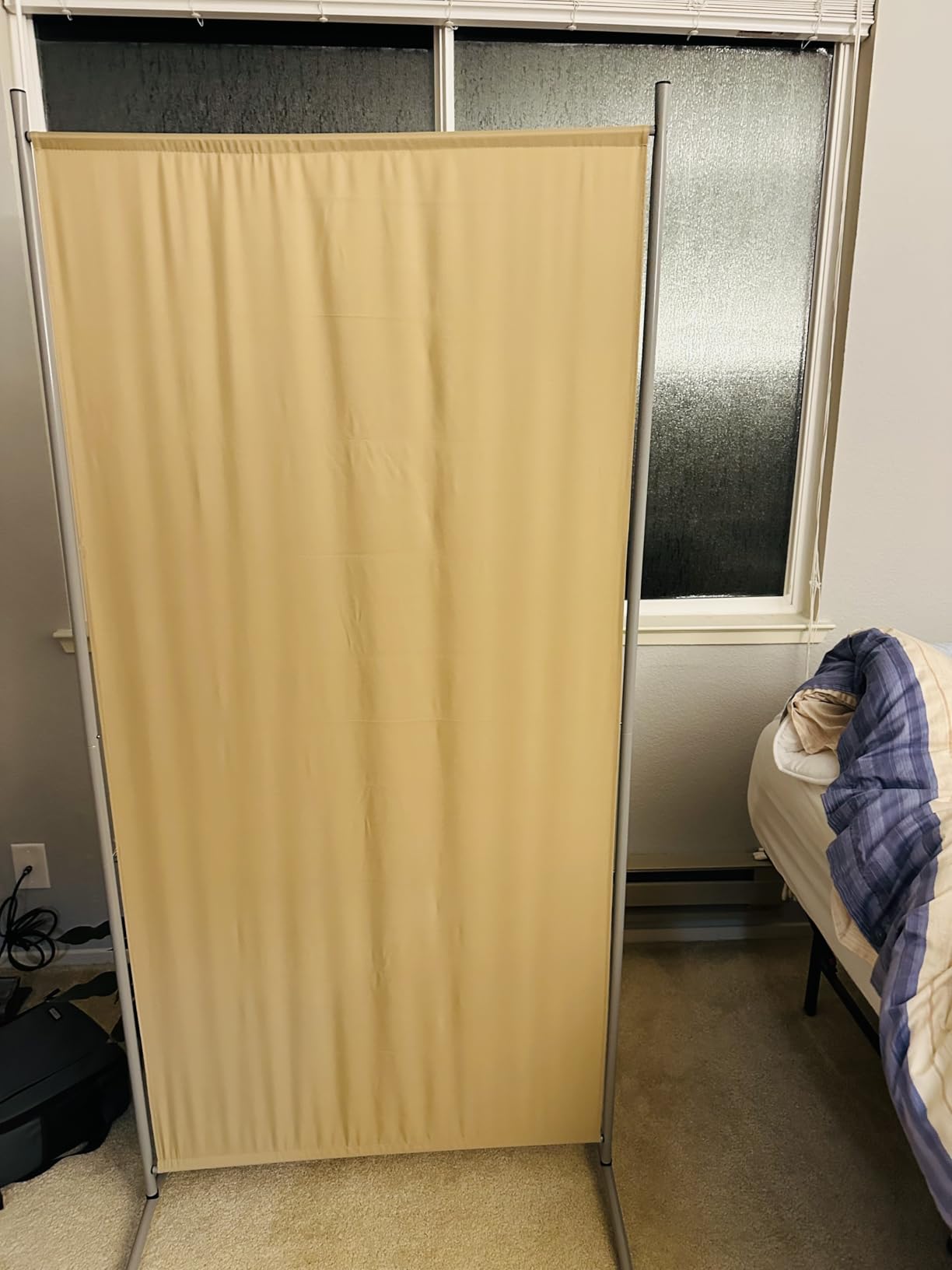 RANTILA 4 Panel Room Divider, 6 FT Folding Privacy Screen with Wide Feet, Freestanding Partition customer photo 2