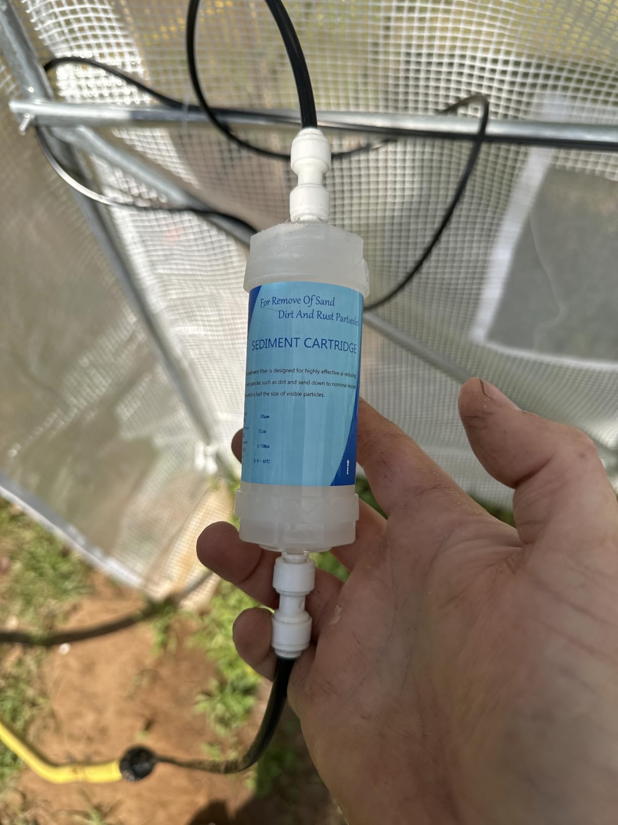 85FT Mister for Outside Patio Misting Cooling System, 85FT (26M) Misting Line+26 Brass Mist Nozzles+Water Filter, Outdoor Mister System for Garden Greenhouse Trampoline Waterparke customer photo 1