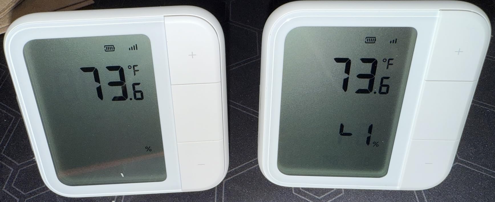 Thread/Zigbee Smart Climate Sensor W100, Wireless Remote HVAC Control | Temperature and Humidity Monitoring, 3 Customizable Smart Buttons, Works with HomeKit, Alexa, Google & More customer photo 2