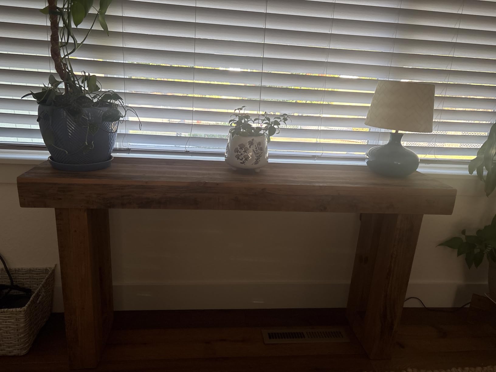 HOKYHOKY Reclaimed Solid Wood Console Table, 59