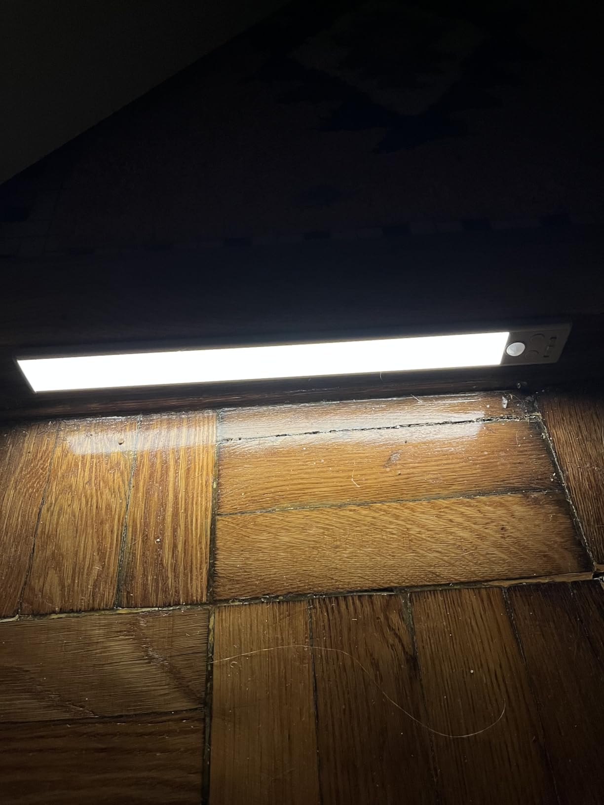 Gritin 10.2inch Under Cabinet Lighting Rechargeable 2 Pack | 3 Color Temps & 5 Brightness, Super Bright, 4 Modes, Motion Sensor, Long Lasting - Easy Installation Magnetic Under Closet Lights customer photo 1