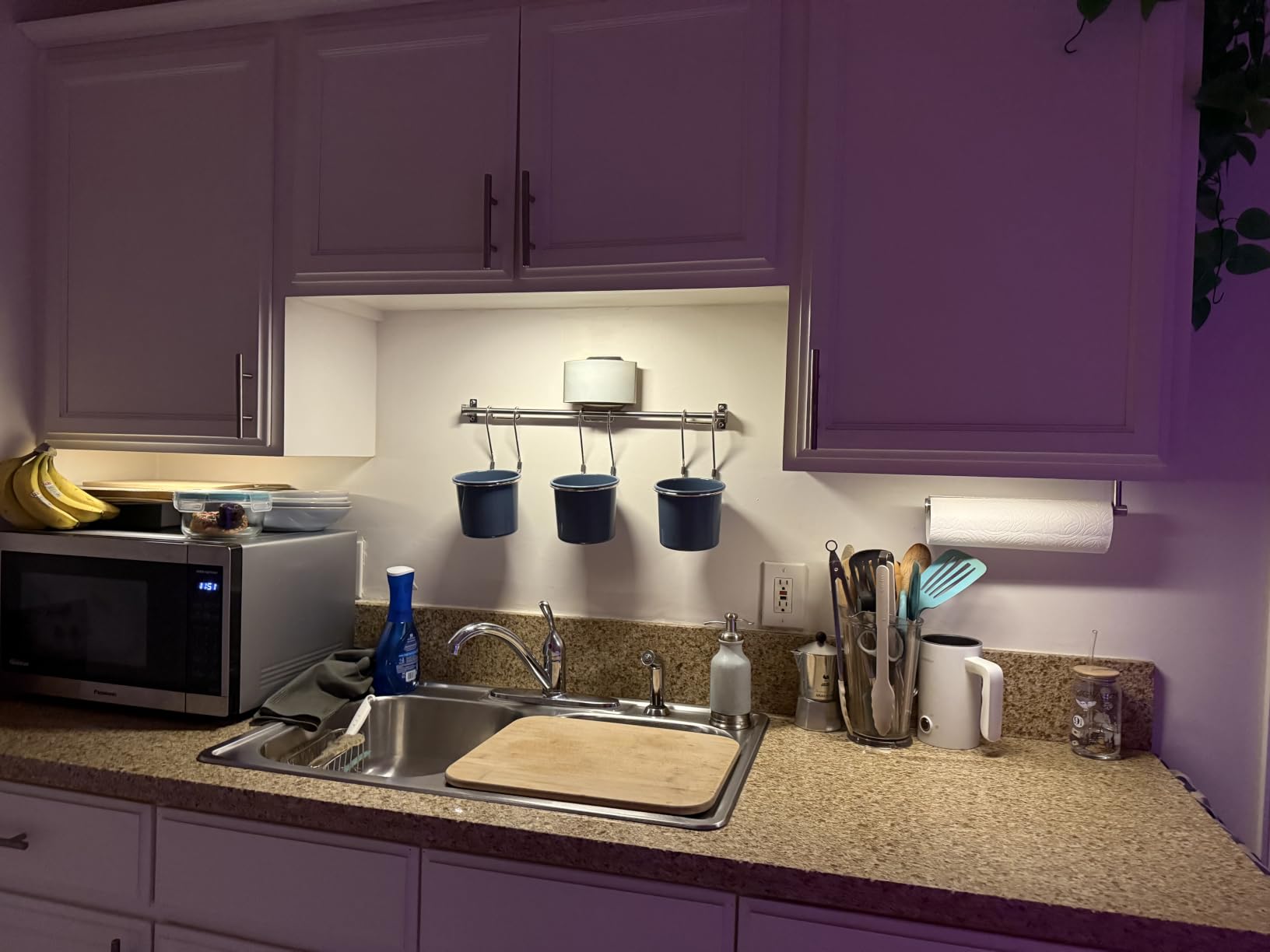 Gritin 10.2inch Under Cabinet Lighting Rechargeable 2 Pack | 3 Color Temps & 5 Brightness, Super Bright, 4 Modes, Motion Sensor, Long Lasting - Easy Installation Magnetic Under Closet Lights customer photo 2