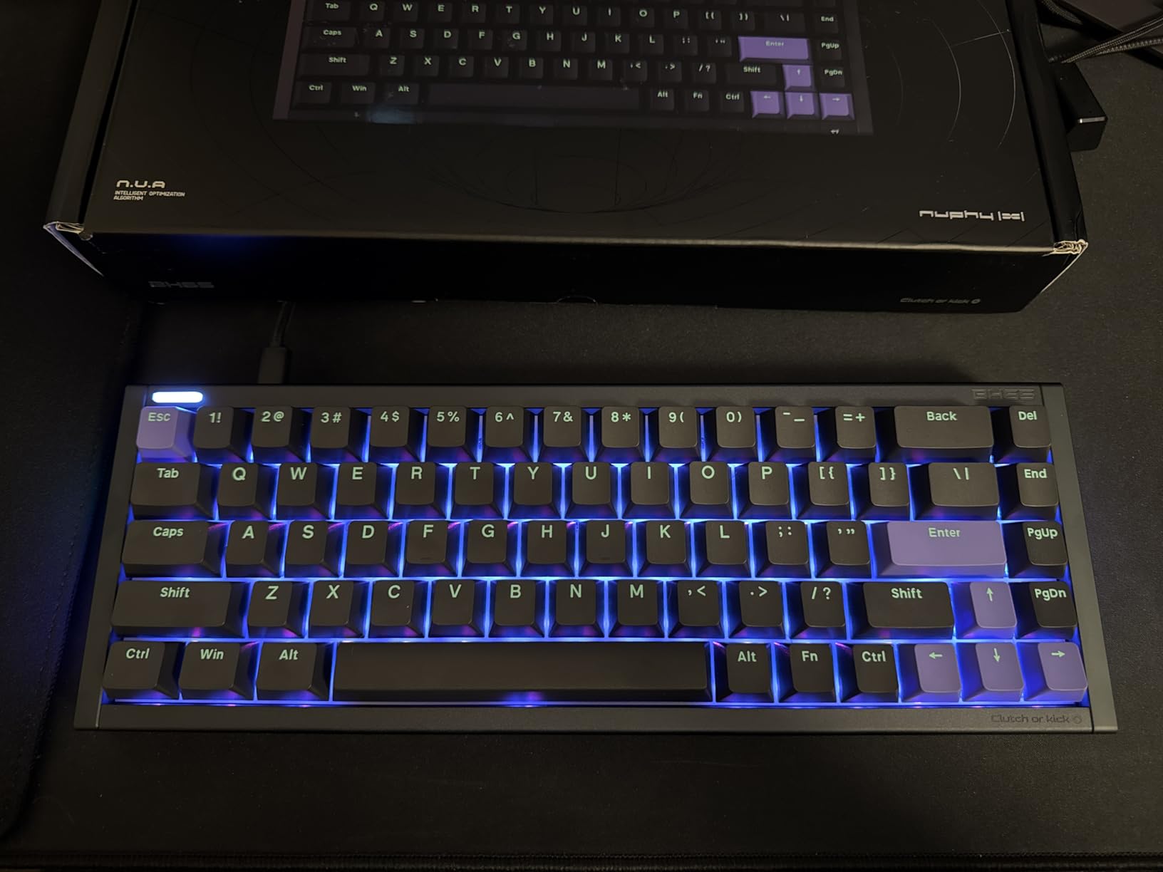 NuPhyX BH65 All-Aluminum Magnetic Switch Hot Swappable Gaming Keyboard, 65% 68 Keys Adjustable Actuation Rapid Trigger Wired Custom Hall Effect Keyboard, PBT Keycaps, 8K Hz Polling Rate customer photo 2