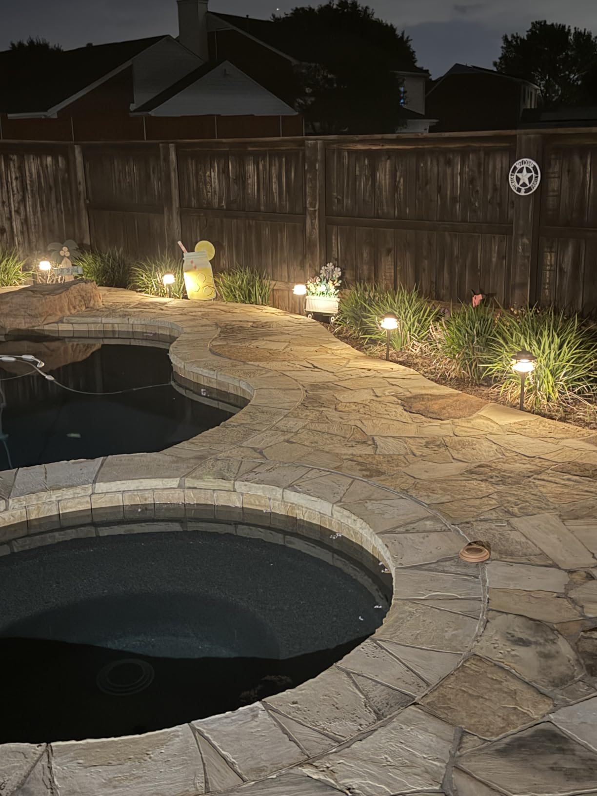 Gardencoin Pagoda Low Voltage Landscape Pathway Lights, 12V Outdoor LED Path Lights Wired, Aluminum Walkway Lighting with 4W 2700K Replaceable G4 Bulb, Bronze Classic 3-Tier Lantern, 6 Pack customer photo 1