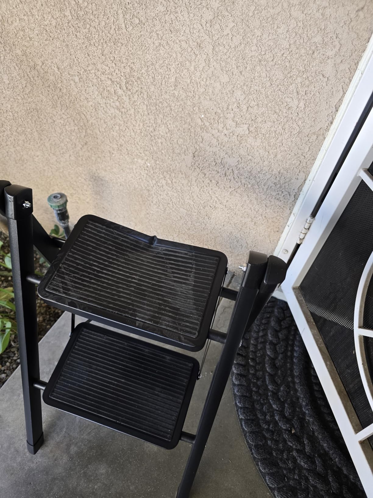 Foldable Spa Hot Tub Steps, Non-Slip 2 Step Stool Pool Ladder | High Load-Bearing Universal Spa Steps Hot Tub Stairs for Outdoor Indoor Deck Patio Steps Accessories (Black) customer photo 1