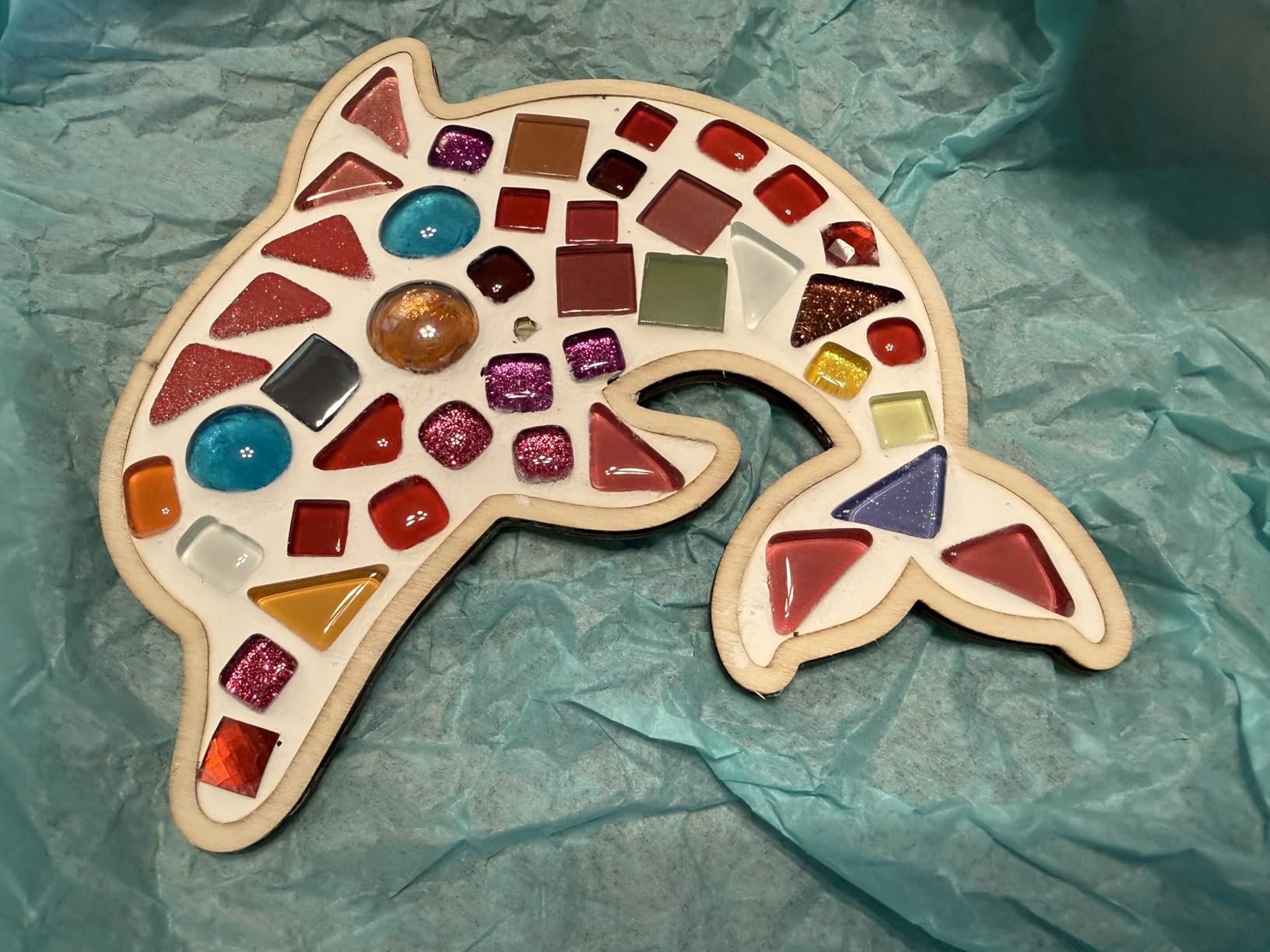 Little Jupiter DIY Mosaic Kit - Builds 4 Different Sea Mosaic Art Pieces - Kids Art Set Activity for Ages 8-12 customer photo 1