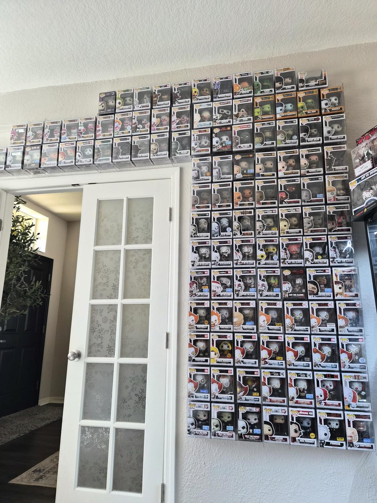 Wall Display Shelves Compatible with 21 Funko Pop in Box, Easy Install - Only 2 Screws per Shelf, Acrylic Floating Shelves Stackable, Action Figure Stand, Collectibles Display Case, 2 Pack customer photo 2