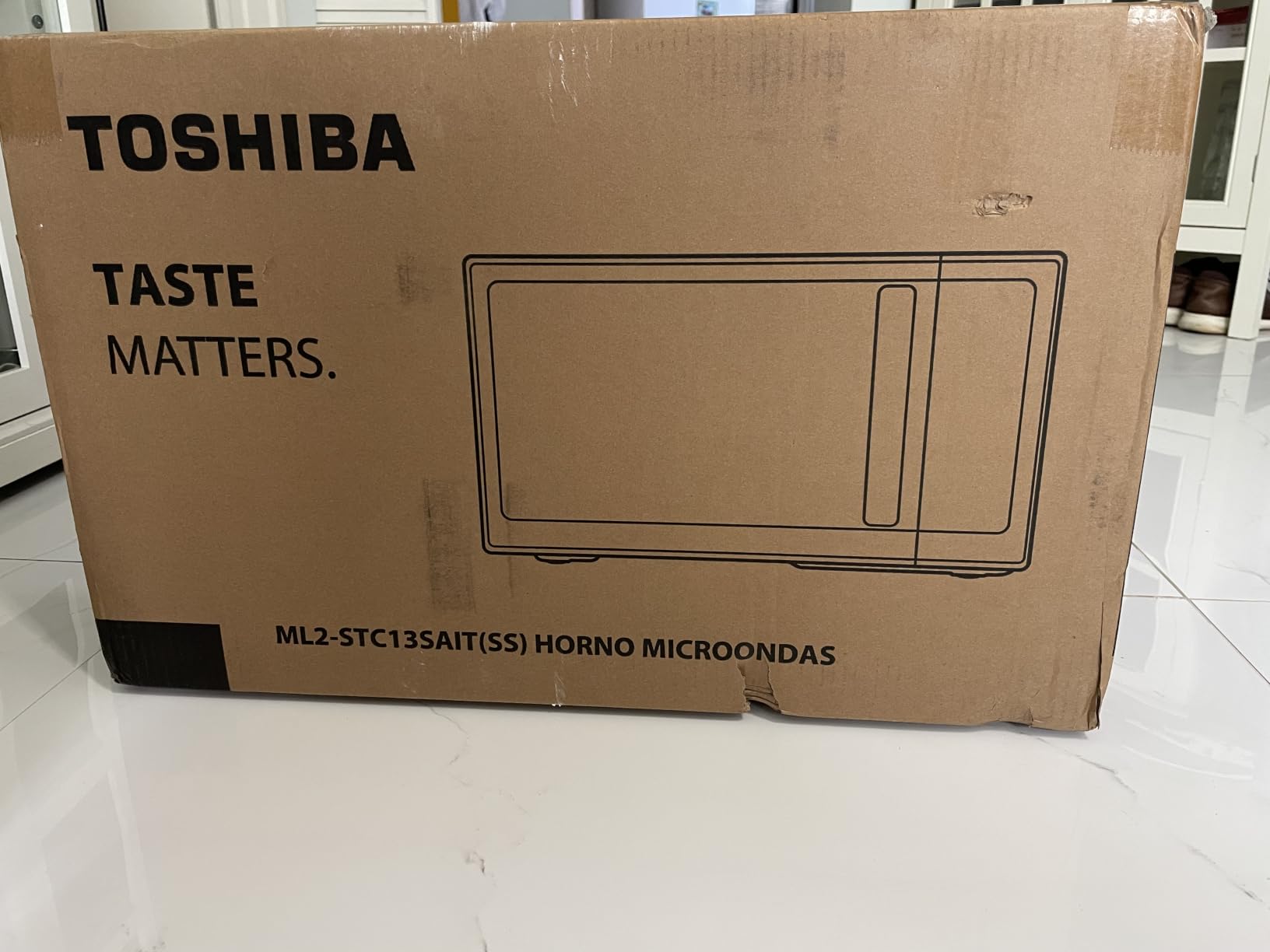TOSHIBA OptiChef PRO MAX Air Fryer Combo Microwave Oven with 2.4-Inch Color Screen, Origin Inverter Technology, Smart Sensor, Compatible with Alexa, 1100W, 1.3 Cu.Ft, Silver customer photo 2