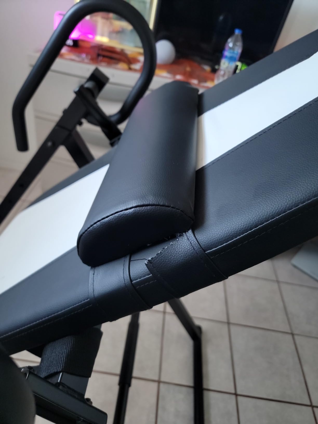 Dripex Heavy Duty Gravity Inversion Table 300 lbs Capacity | Inversion Tables for Back Pain Relief with Adjustable Headrest/Lumbar Support customer photo 1