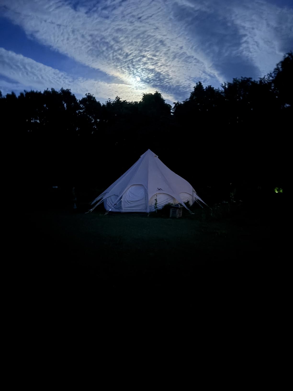 TOMOUNT Canvas Tent with Rainfly with Stove Jack Bell Tent Yurt Glamping Tent with TPU Transparent Roof for Family Camping customer photo 2