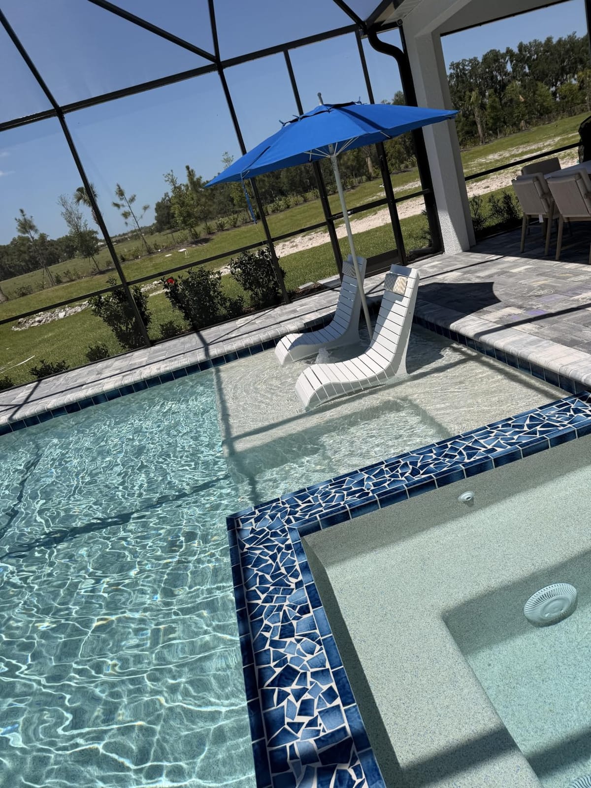in Pool Lounge Chairs, Fade-Proof for Shallow Water with Headrest | Anti-Floating Pool lounge chairs fit 8-10in baja shelf, tanning chair, all-weather HDPS frame, non-slip build, up to 330 lbs customer photo 2