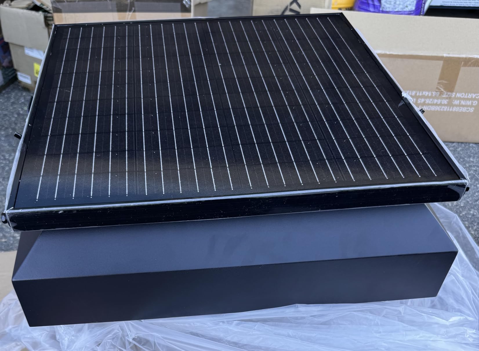 40W Solar Attic Fan with Thermostat, 12