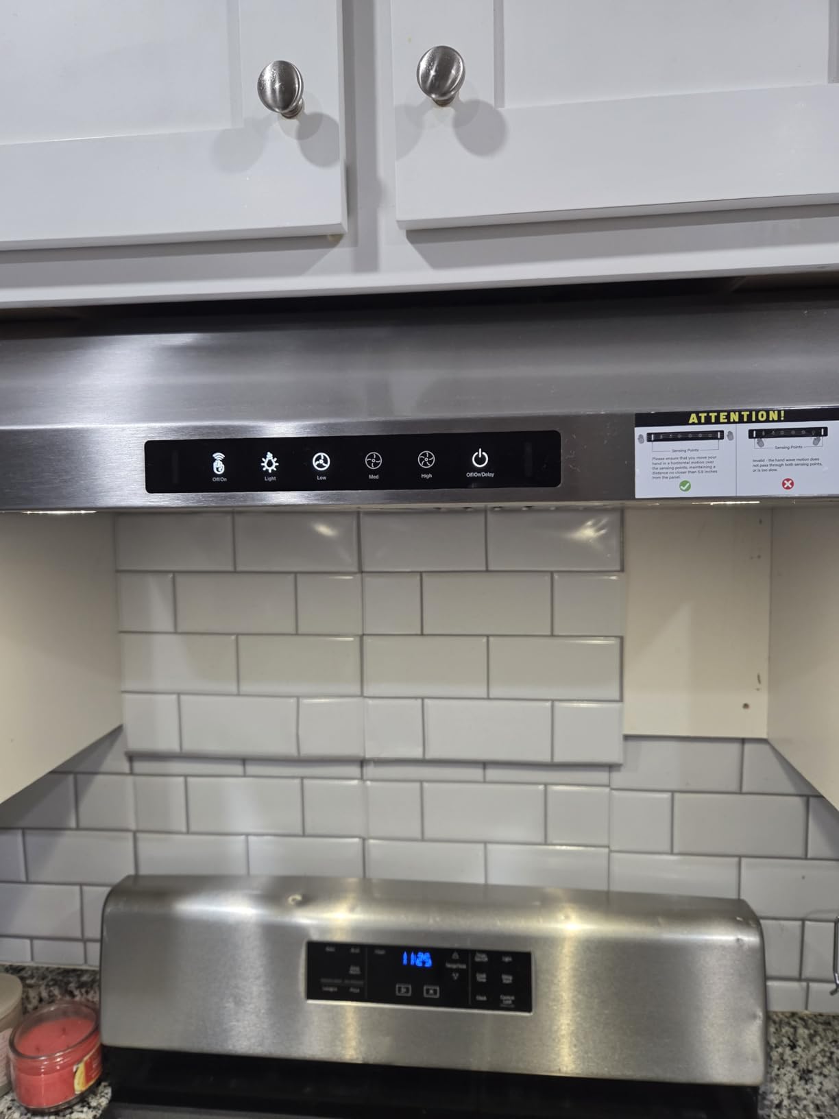 VIKIO HOME Under Cabinet Range Hood 30 Inch, 980CFM Fast Venting Ducted, Kitchen Hood With 3 Speed Gesture Sensing & Touch Control, Stainless Steel Stove Vent Hood With LED Light And 2 Baffle Filters customer photo 1