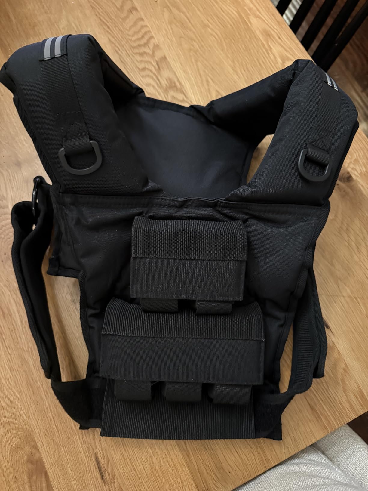 ZELUS Weighted Vest Men, 23lbs/36lbs/45lbs Adjustable Weight Vest | Removable Iron Weights, Reflective Stripe, No-Bounce Design, Hand Washable, Strength Training, Running, HIIT & Calisthenics customer photo 2