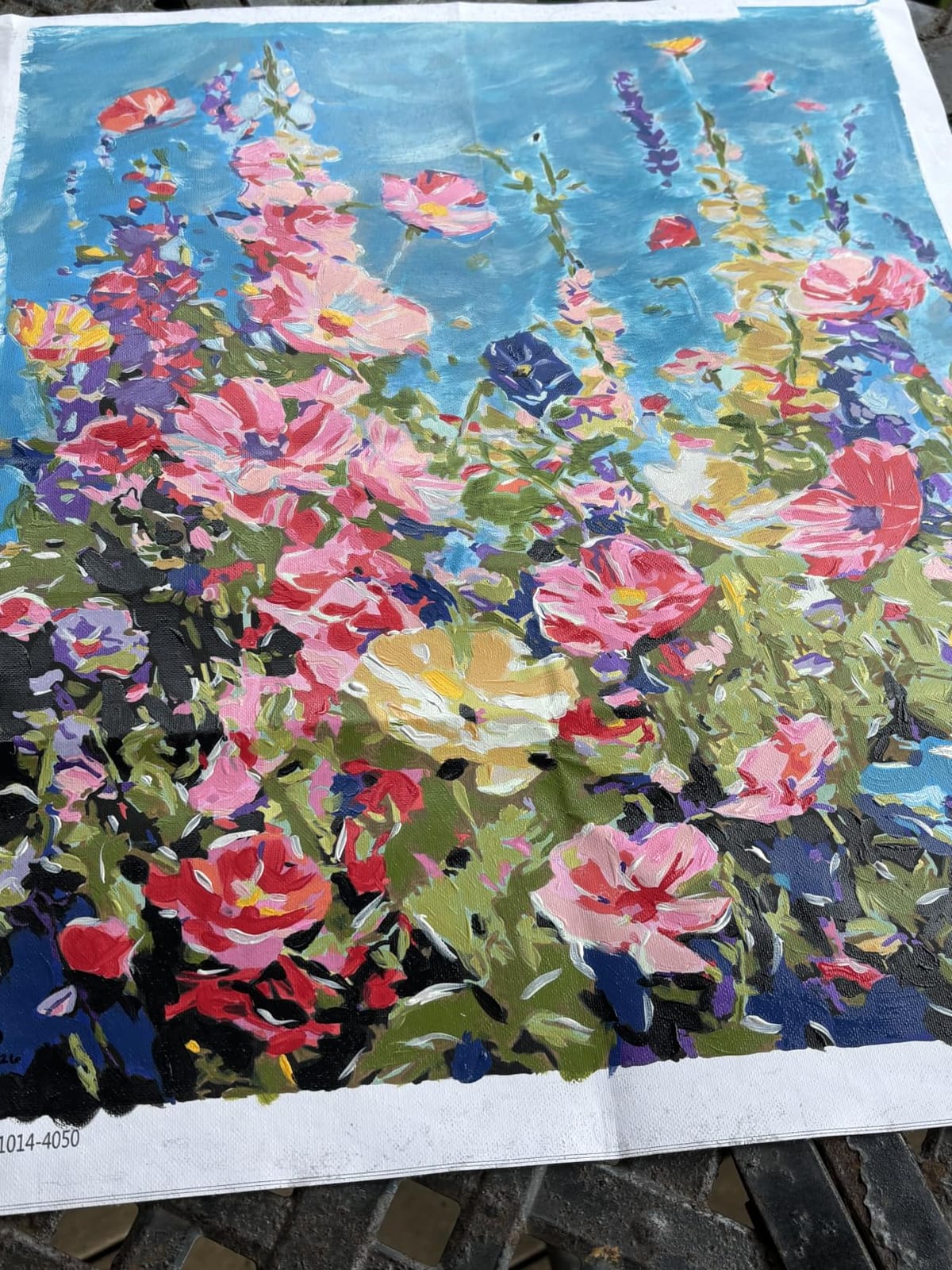 Hutarosl Wild Flowers Paint by Numbers Kits for Adults 16x20in | Flowers Paint by Number Adult, Flower Canvas Paint by Numbers for Adults, DIY Oil Painting Kits for Gifts Home Decor customer photo 2
