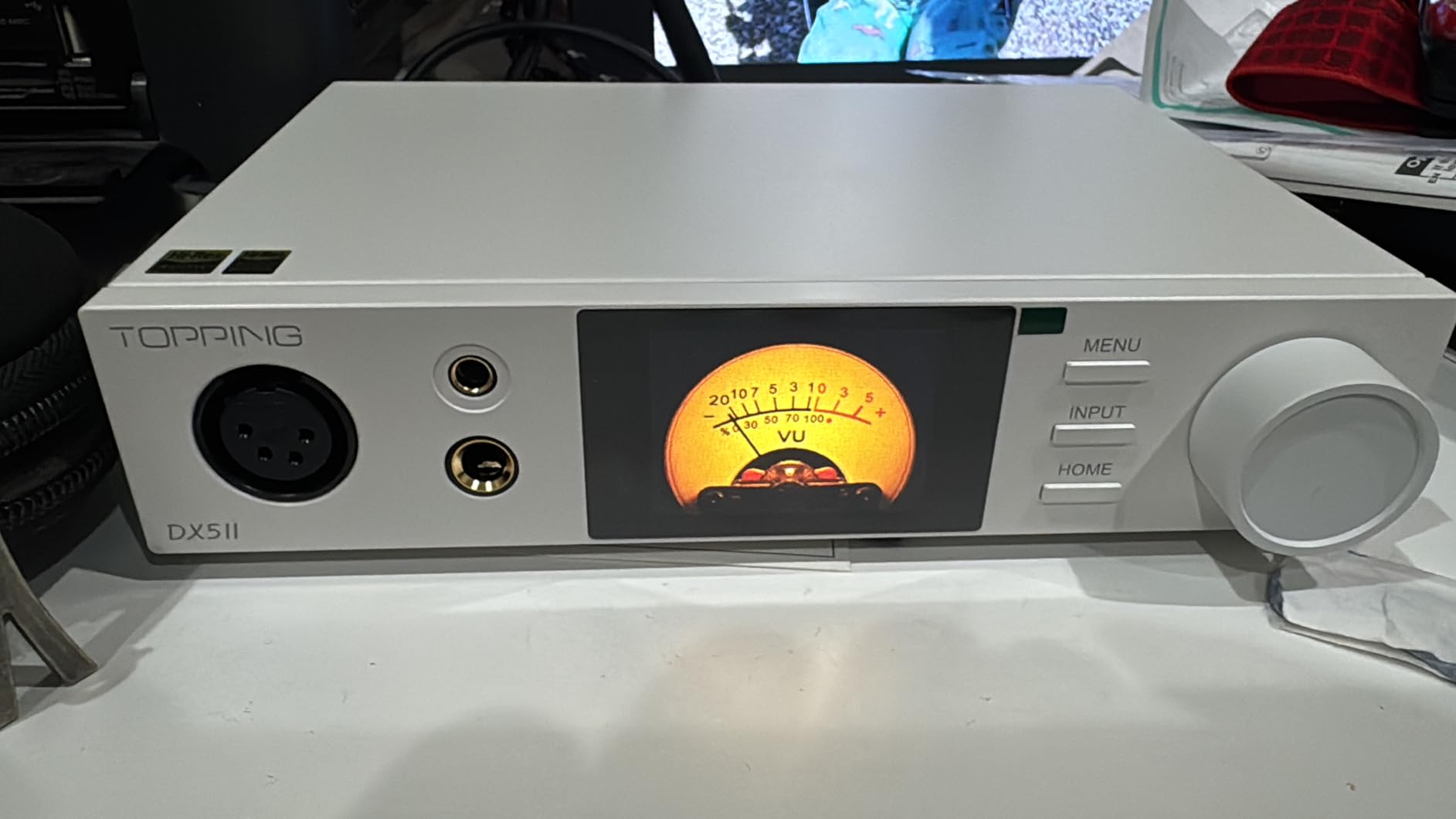 TOPPING DX5 II Hi-Res DAC & Headphone Amp Combo - Dual ES9039Q2M, X-Hybrid Amp, 10-Band PEQ, LDAC Bluetooth 5.1, 4.4mm Balanced & 6.35mm Headphone Output, Preamp Mode, 12V Trigger (White) customer photo 1