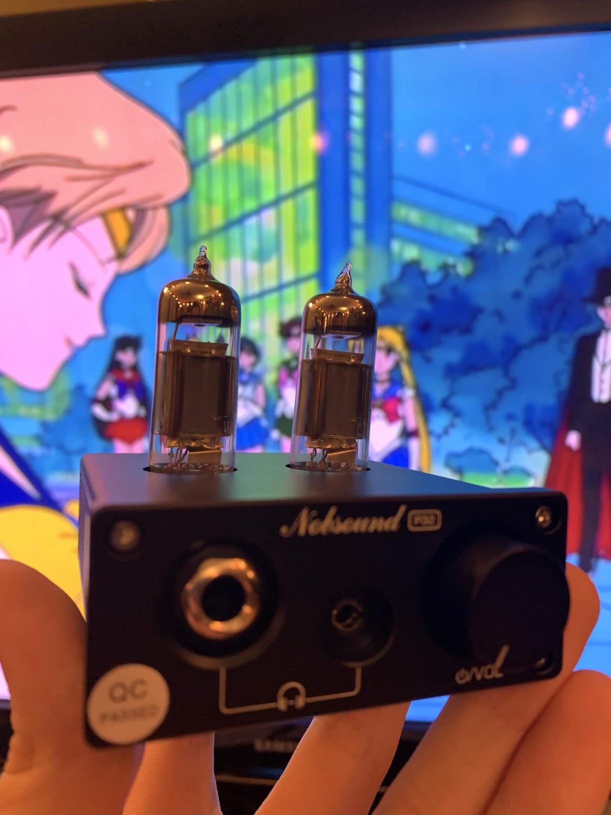 P32 Tube Headphone Amplifier: 1000mW HiFi Desktop Preamp for 24-600 ohm Headphones & Home Amps Speakers, 3.5mm/6.35mm Jacks, Swappable Tube & Op-Amp customer photo 1