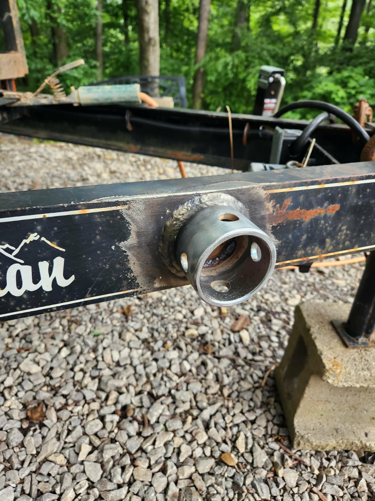 8000LBS Pipe Mount Tongue Jack, 15