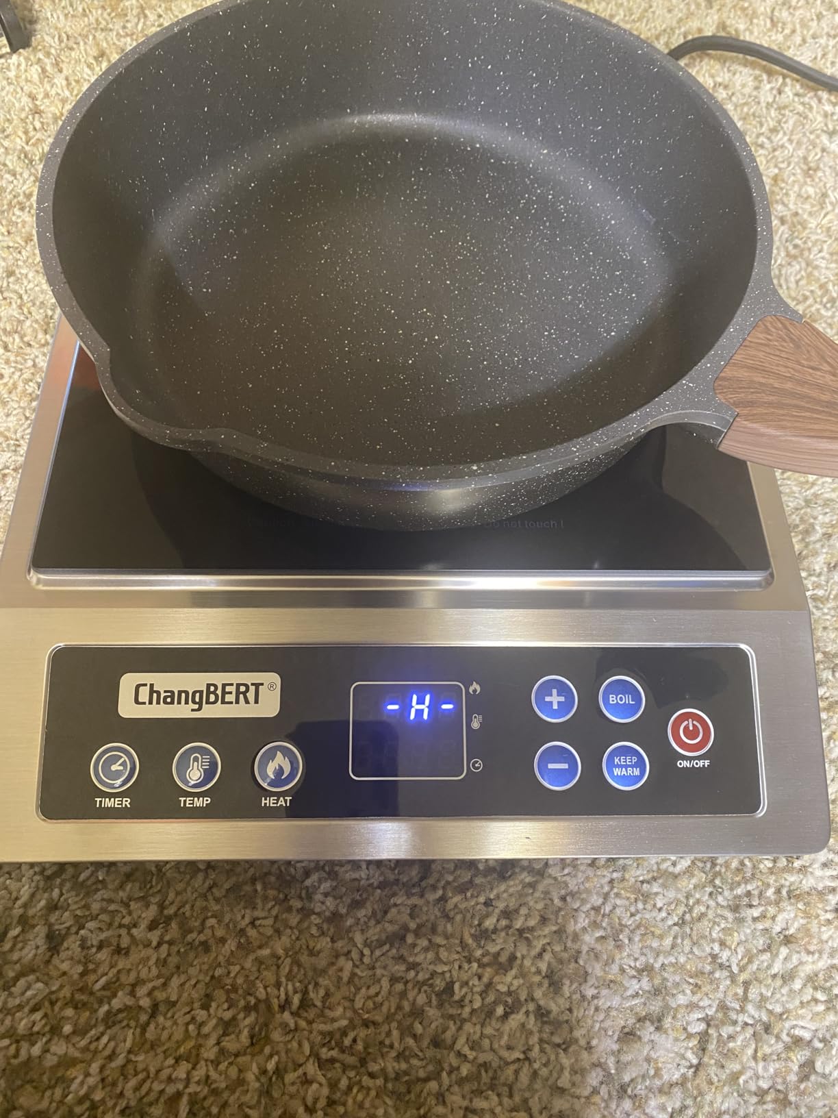 ChangBERT Induction Cooktop NSF Certified Professional Chef Edition Stove, 1800W Commercial Induction Burner with Schott Glass customer photo 1