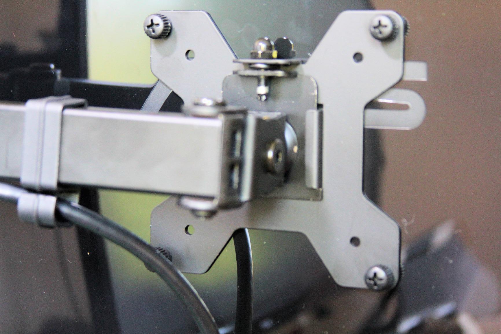 VIVO Dual Monitor Desk Mount, Heavy Duty Fully Adjustable Steel Stand, Holds 2 Computer Screens up to 24 inches and Max 22lbs Each, Black, STAND-V024 customer photo 2
