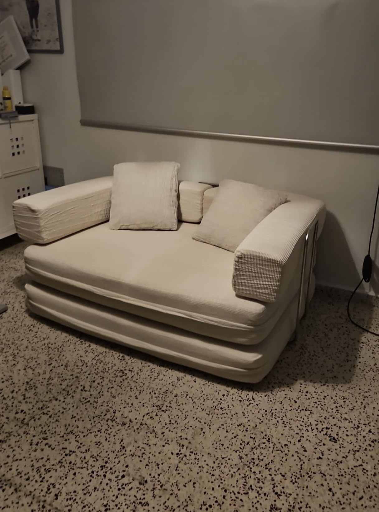 4 in 1 Convertible Sofas Boneless Couches (Beige, 53.15