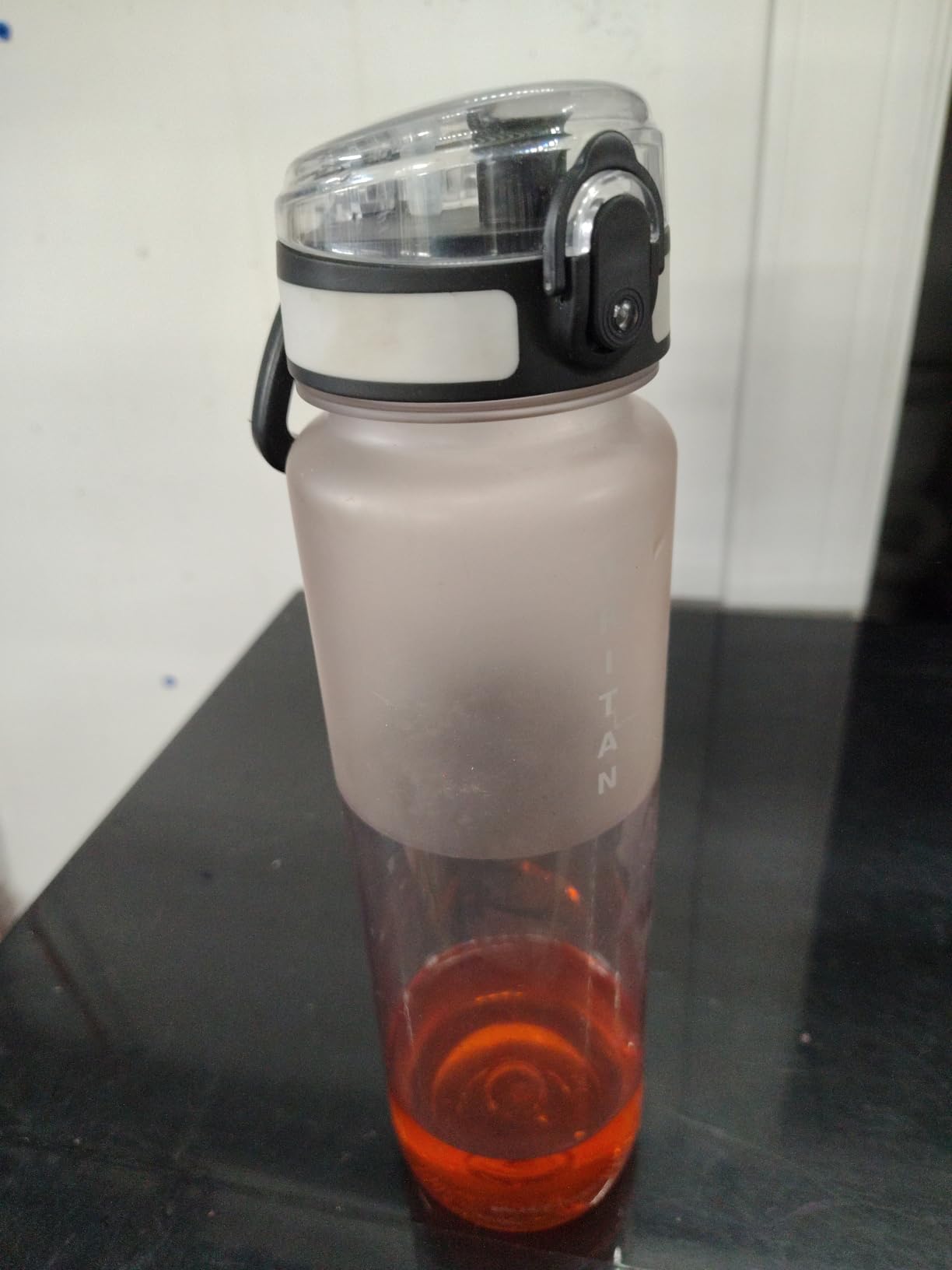 32oz Clear Tritan Water Bottle with Chug Lid | Frosted & BPA-Free, Leakproof, Wide Mouth, Portable Sports Water Bottle for Gym, Office, Travel, Outdoor (Clean) customer photo 1