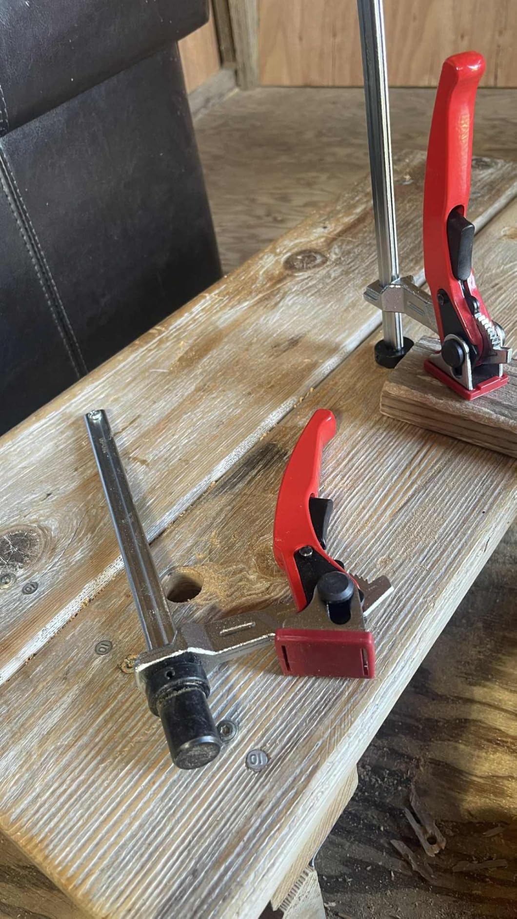 Housolution Bench Dog Clamp, 3/4 inch Dog Holes Workbench Clamp | Adjustable MFT Table Hold Down Quick Fixed Clip, Workbench Accessories for Wood Carving Routing Sanding, 2 Pack customer photo 1