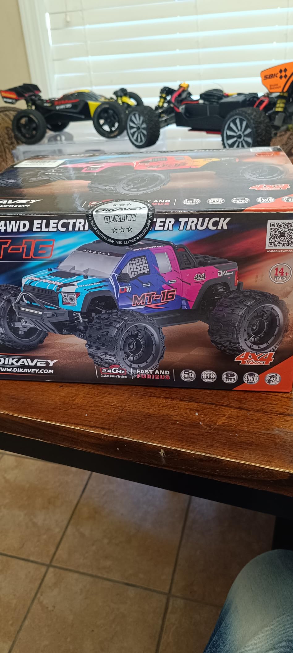 MT09 1/9 4WD Brushless RC Monster Truck, Remote Control Car for Fast Adult | 38MPH High Speed Off Road RC Car, 130A ESC Remote Control Car, All Terrain RTR Hobby Grade RC Truggy for Adults - Red customer photo 2