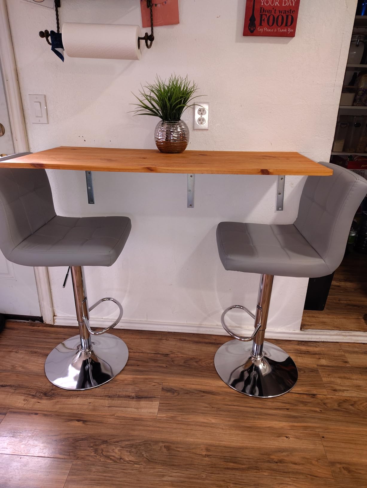 Bar Stools Set of 2, Thickened Seat Cushion Square Swivel Bar Stools with Back, Adjustable Counter Height Bar Chairs for Kitchen Island, Dining Room, Black with Black Base customer photo 2