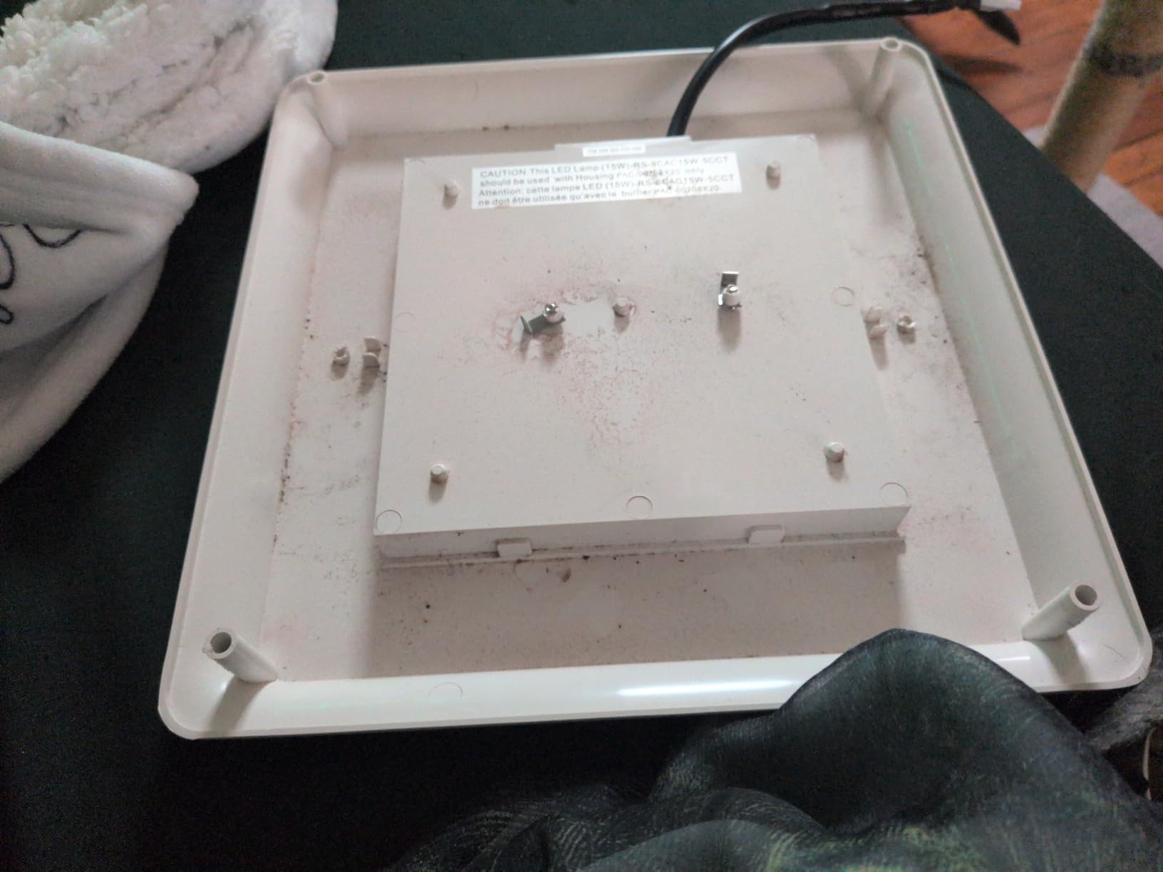 Amico Bathroom Exhaust Fan with Light, 80 CFM, 0.9 Sones, 1000LM, 5CCT, Easy Install, Ceiling Opening 8.8'' x 8.8'', ETL & FCC customer photo 2