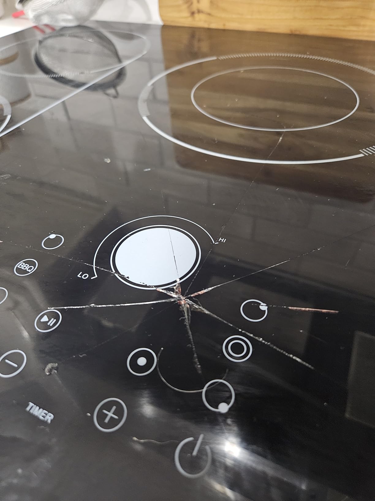Electric Cooktop 30 Inch, 5 Burner Stove Top Burner 8600W, Magnetic Knob, | Built in 30 Inch Electric Cooktop, Expanable Burners & BBQ, Timer, Safety Lock, 220V-240V Hard Wire (No Plug) customer photo 1
