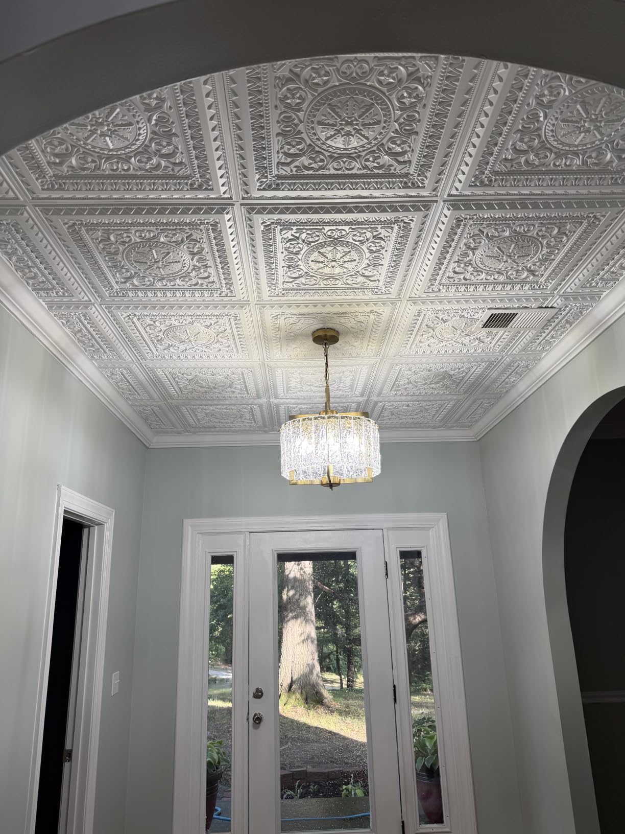 Art3d 24-Pack Drop Ceiling Tiles, Plastic Sheet in White, 2 x 2 ft customer photo 2