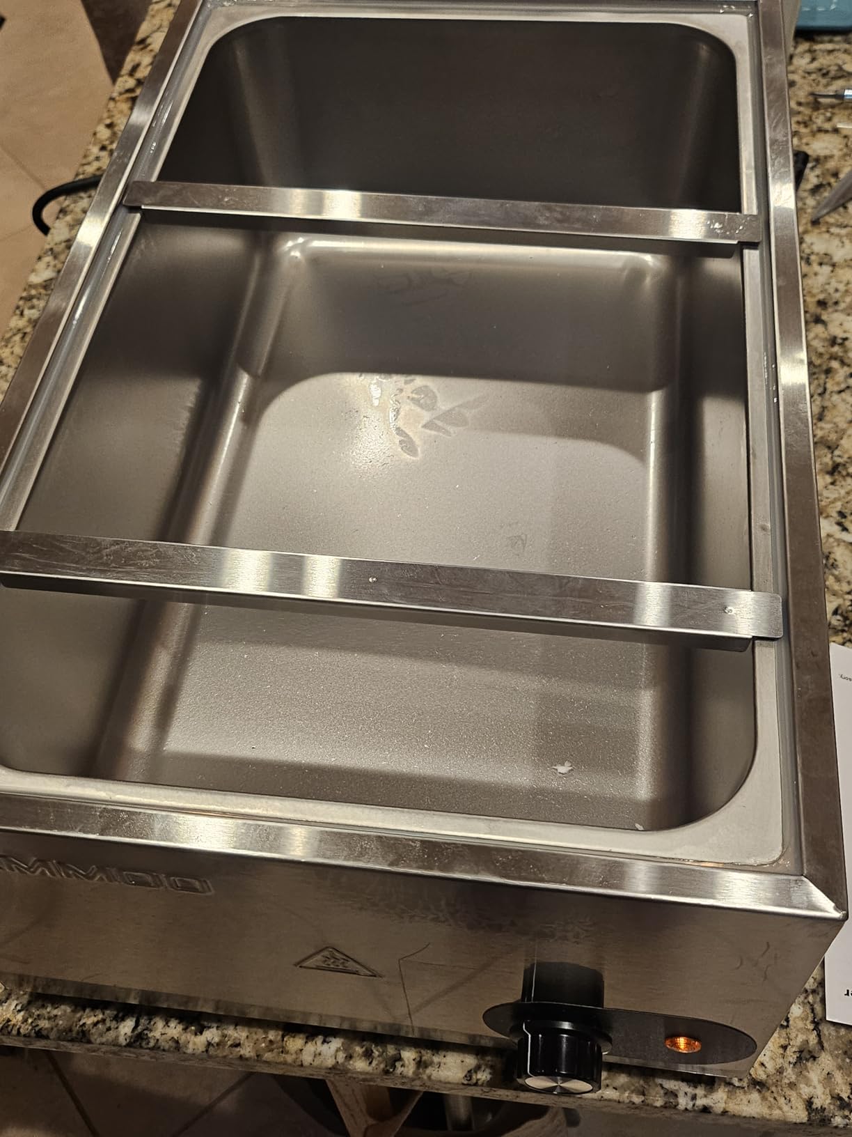 CAMMOO 1200W Electric Steam Table Food Warmer | 86-185°F Knob Control Helps Hold Serving Temperature for Soups, Sauces and Entrees During Catering or Restaurant Service customer photo 1