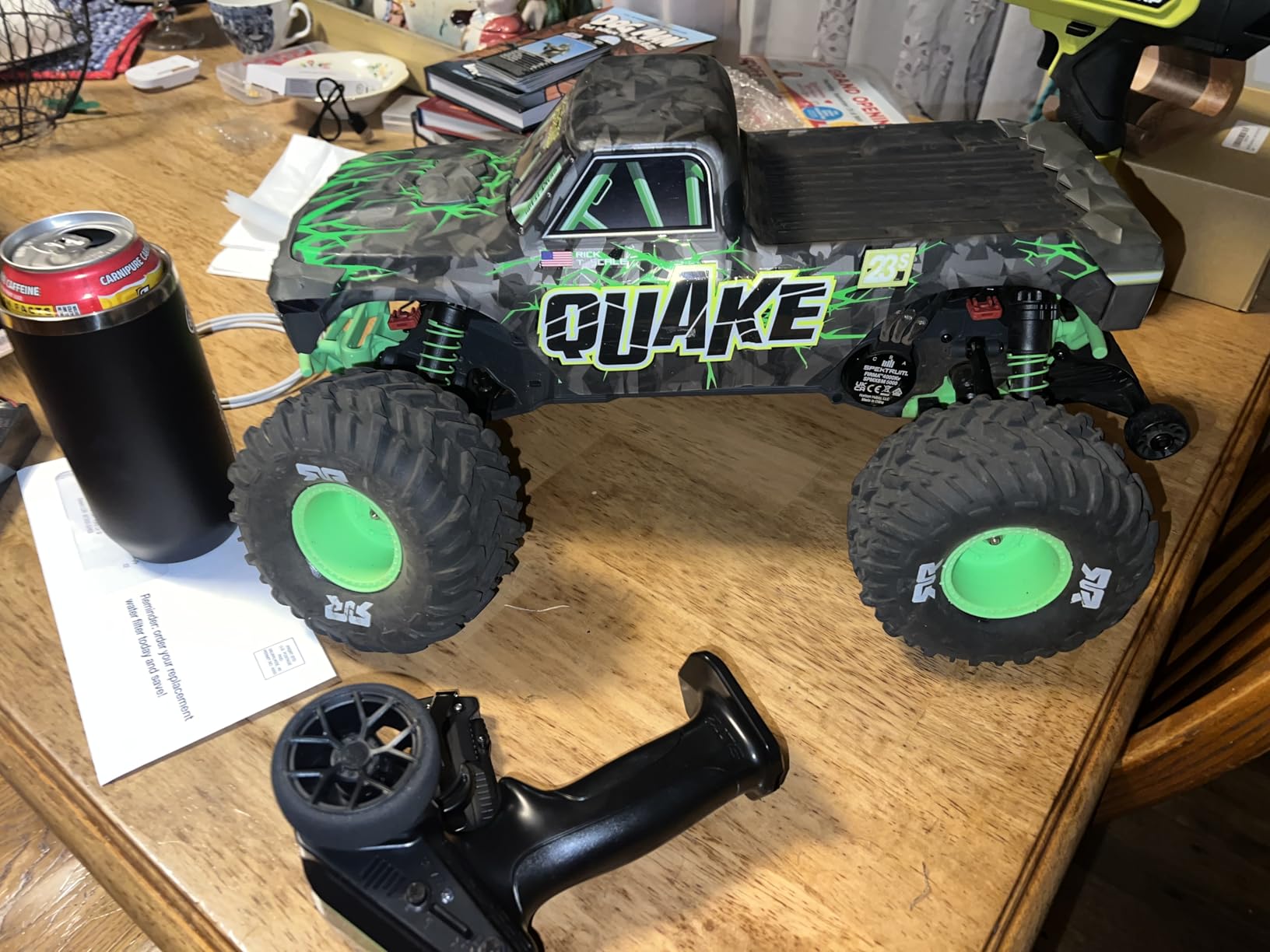 ARRMA RC Truck 1/10 Quake 223S 2WD RTR (Battery and Charger Not Included) Brushless Monster Truck, Red, ARA3537T1 customer photo 2